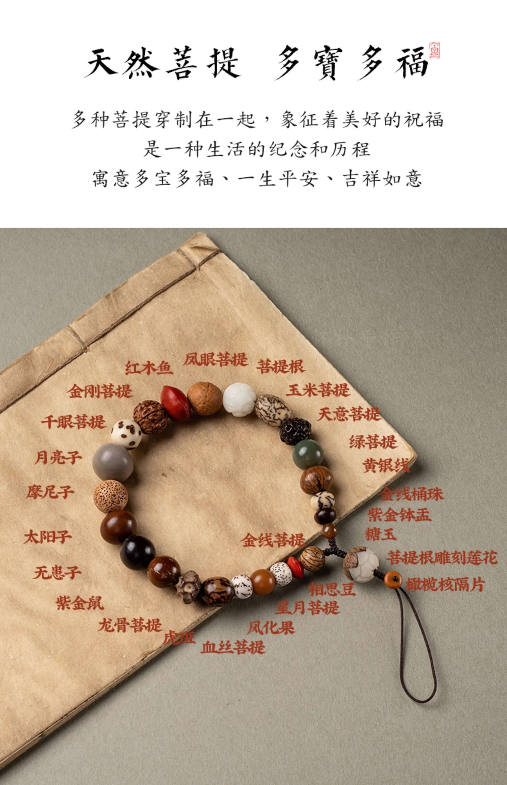 Shibazi ~ Duobao Bodhi mobile phone chain