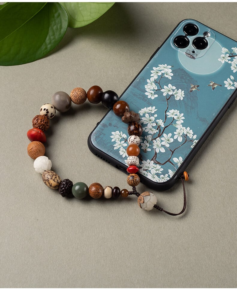 Shibazi ~ Duobao Bodhi mobile phone chain