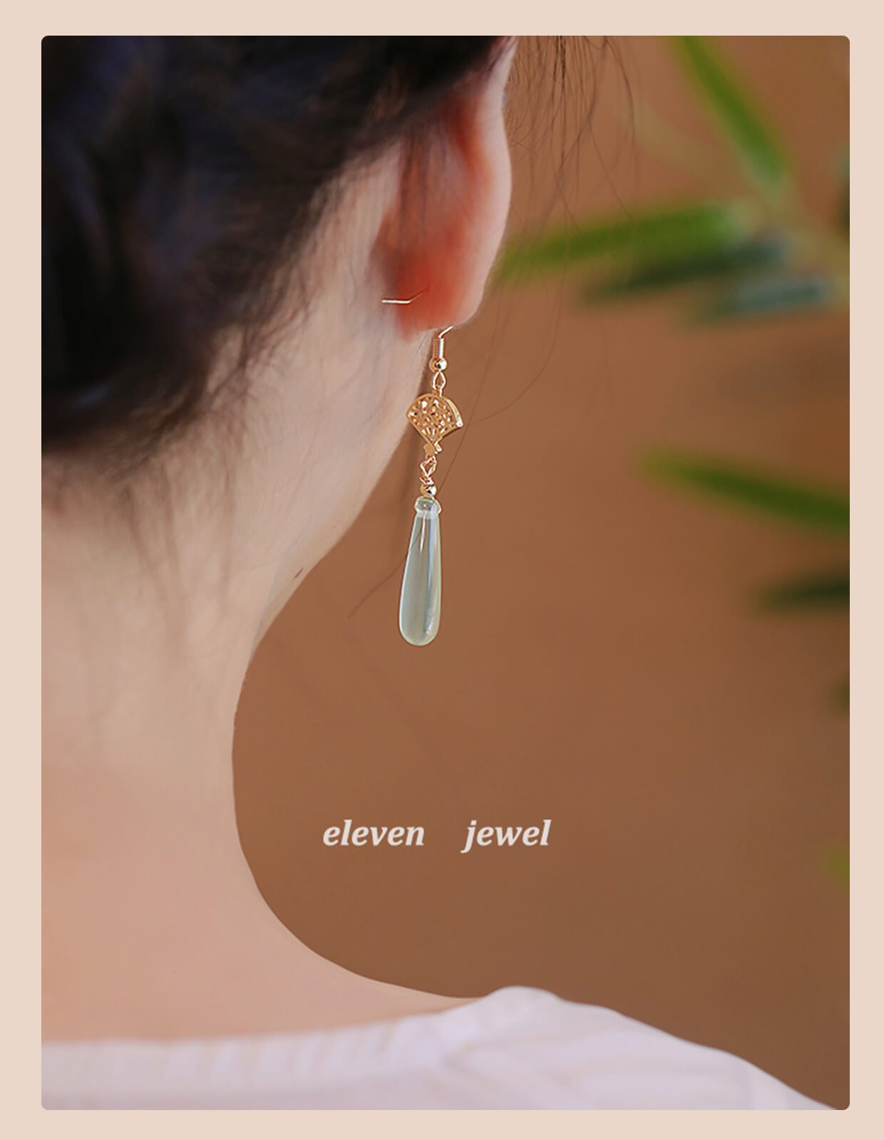 《Southern Wind Zhiyi》 New Chinese Ethnic Feng Shui Drop Tassel Earrings