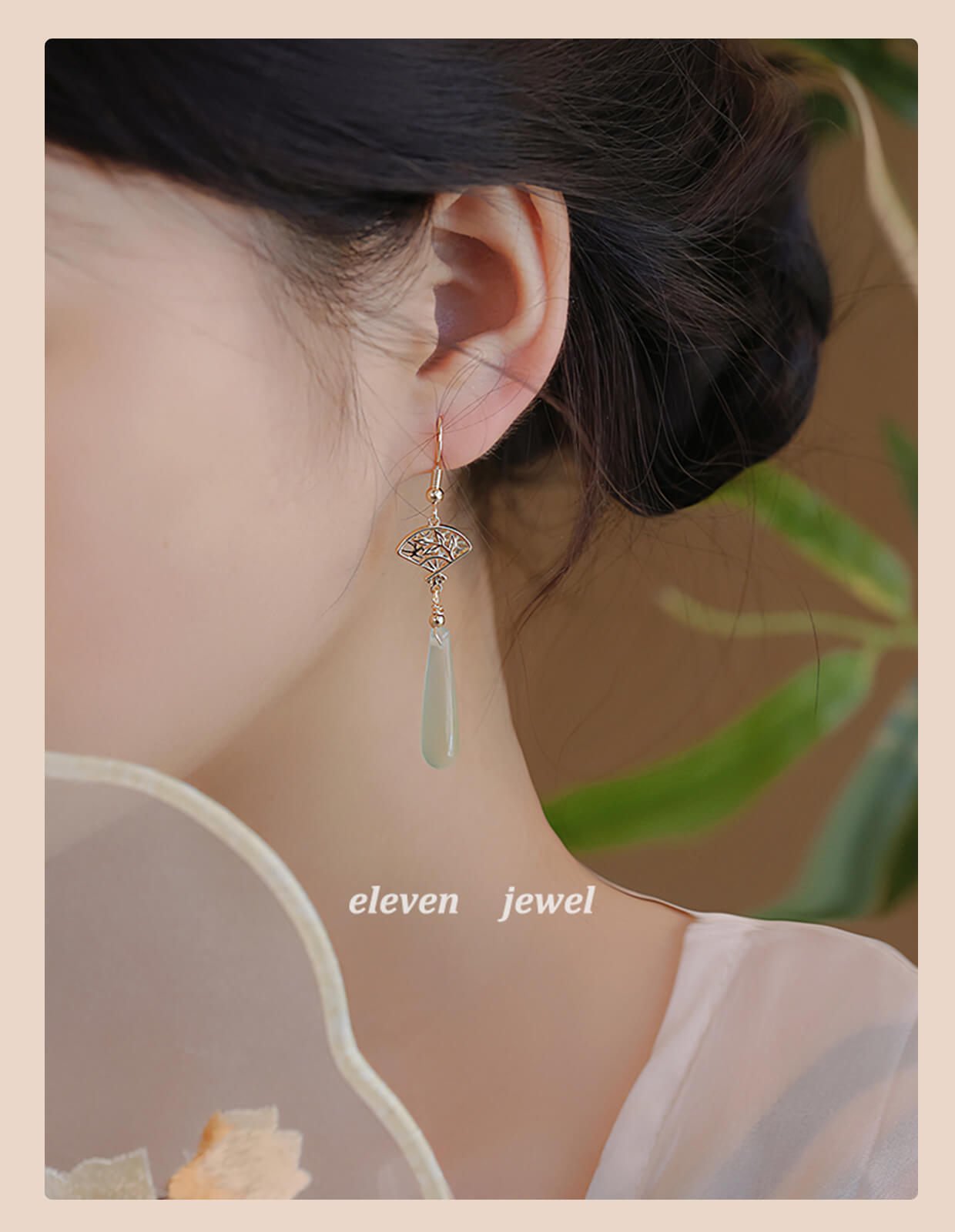 《Southern Wind Zhiyi》 New Chinese Ethnic Feng Shui Drop Tassel Earrings