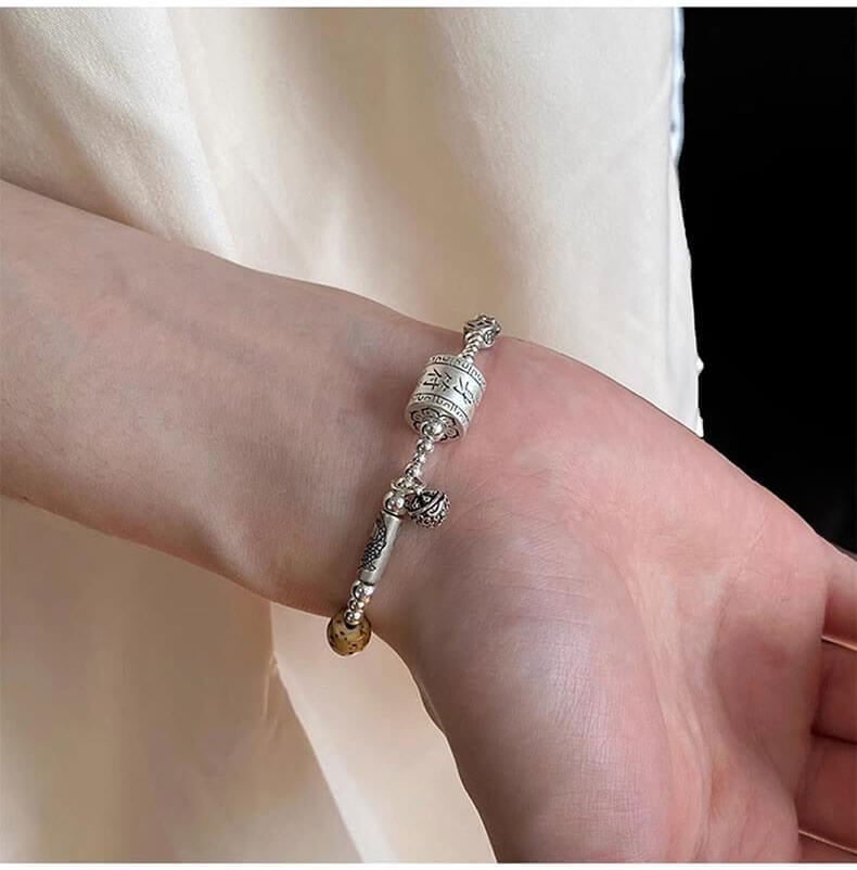 《Amulet》 999 sterling silver new Chinese style retro bracelet