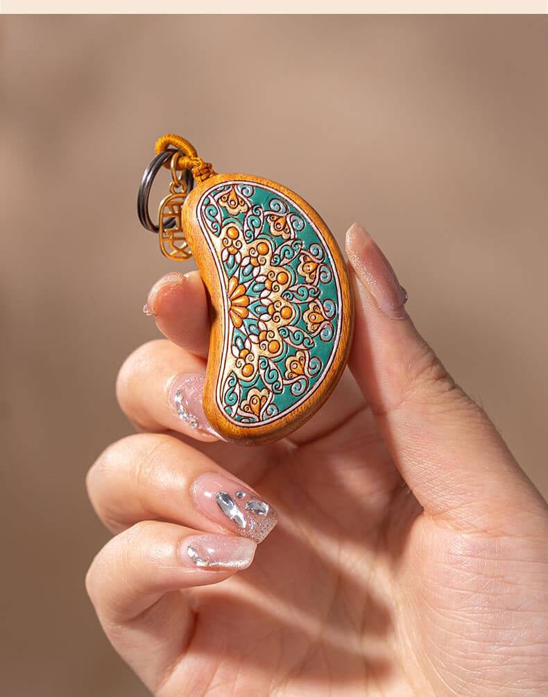 Big Juli~Koi Sandalwood Key Pendant