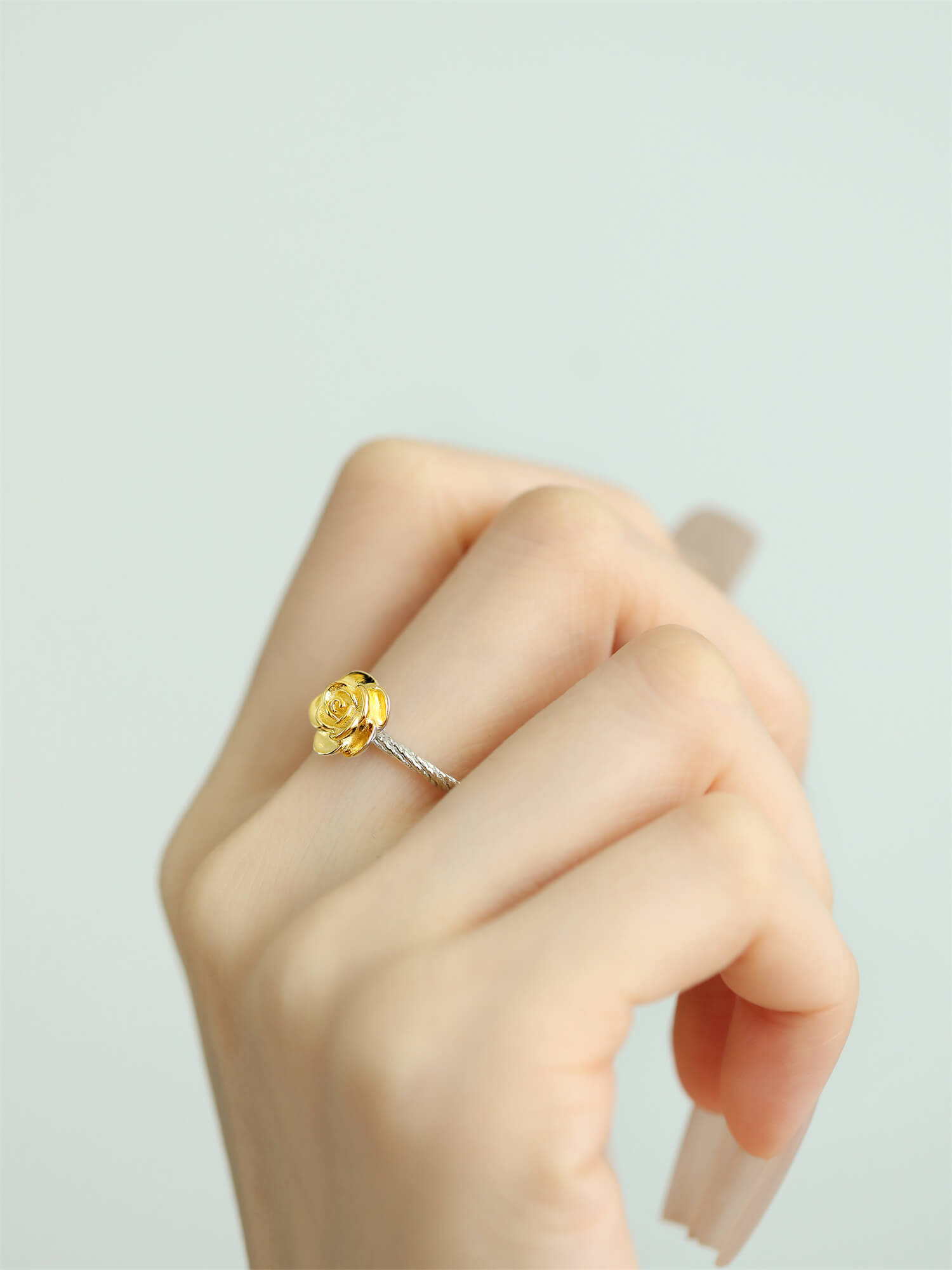 《Flowers Bloom》 999 silver design rose ring