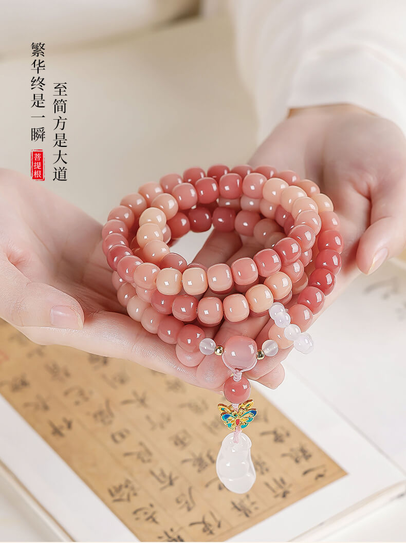 Colorful ~ 108 bodhi bracelets with Buddhist beads