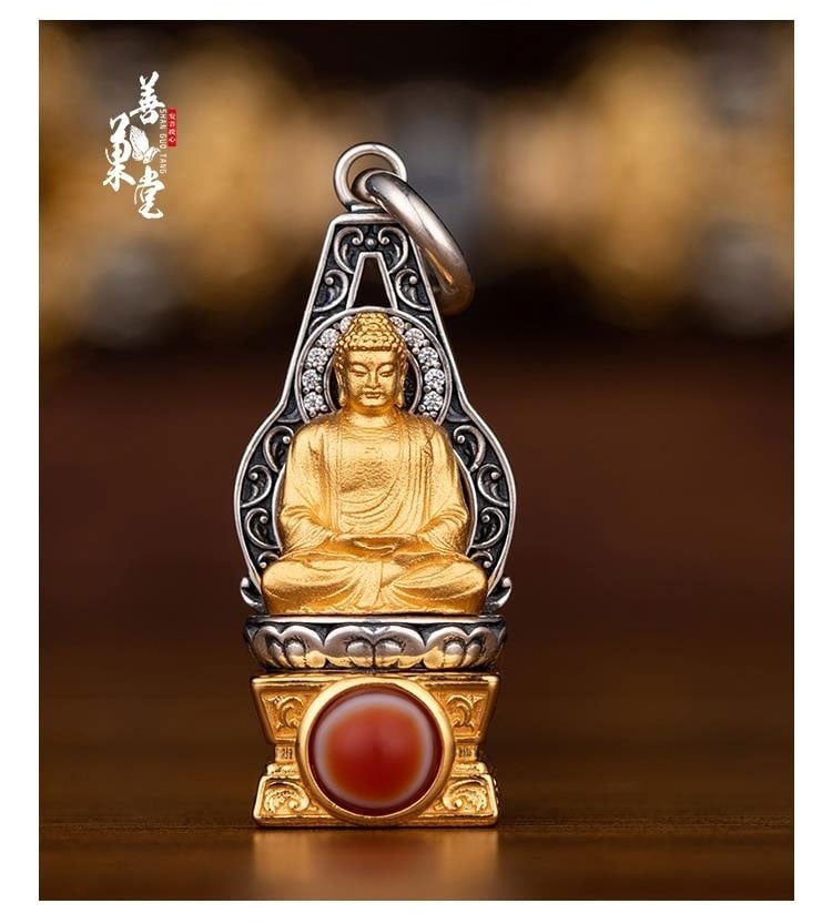 《Made in Tibet~Eight Guardian Saints》 S925 silver pendant original Buddha set