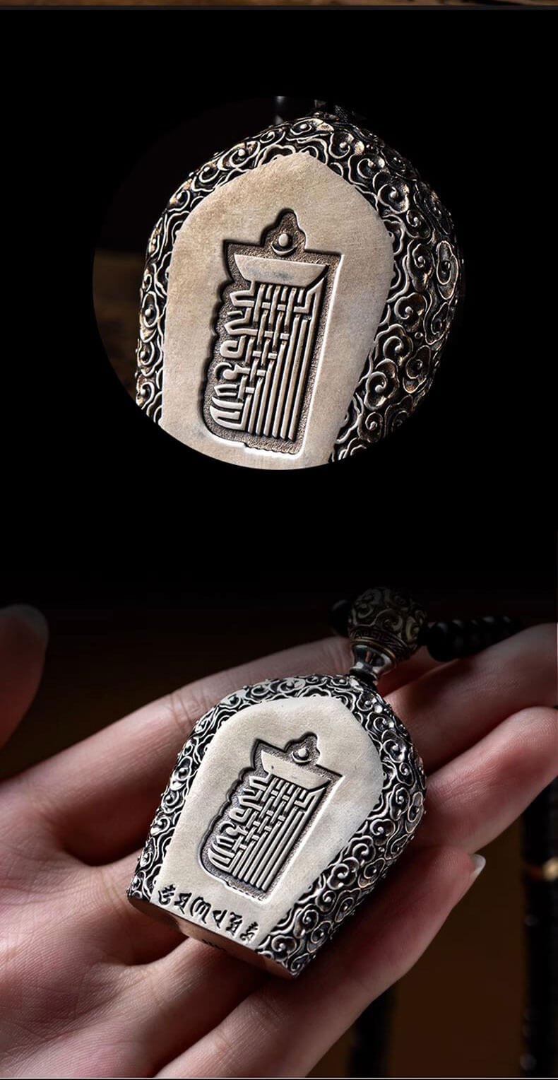 《Made in Tibet ~ Natal Statue》 S925 Silver Eight Patron Saints Buddha Necklace