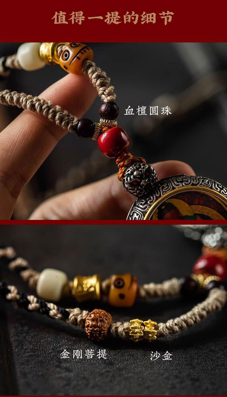 《Made in Tibet~Zodiac Natal Image》 S925 silver natal Buddha pendant necklace