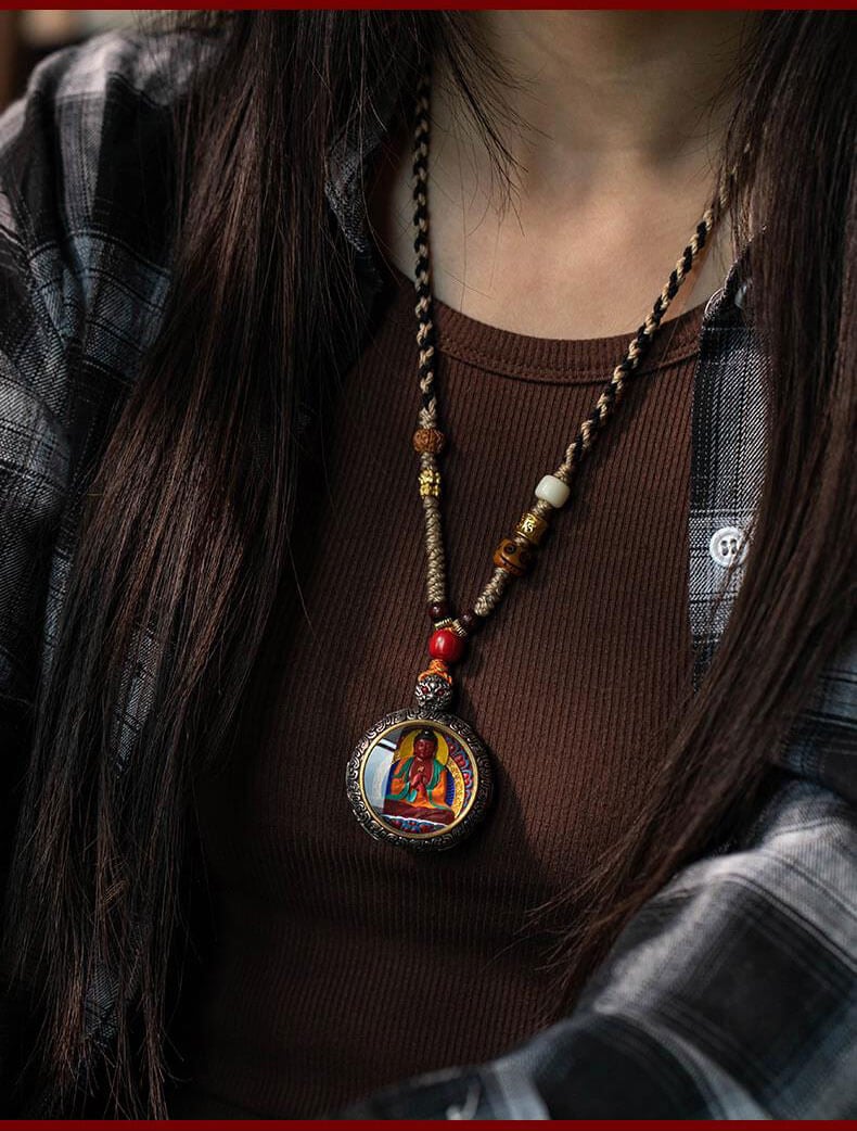 《Made in Tibet~Zodiac Natal Image》 S925 silver natal Buddha pendant necklace