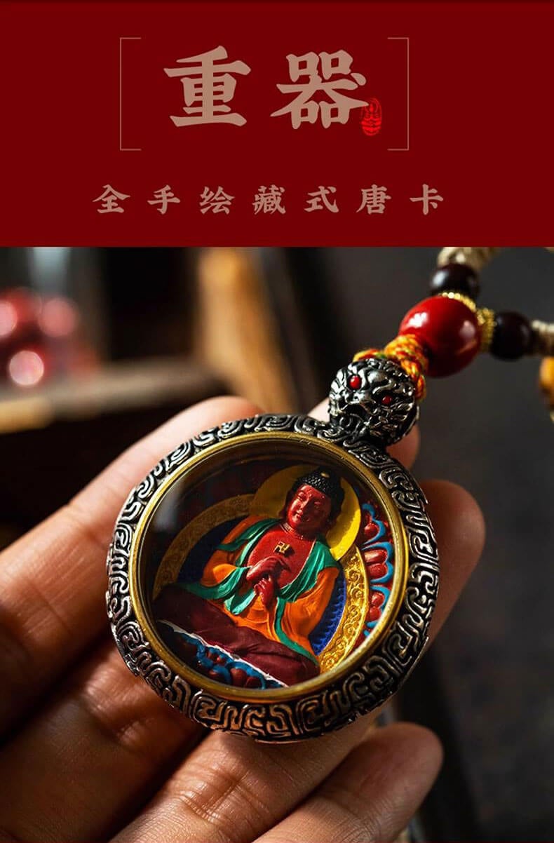 《Made in Tibet~Zodiac Natal Image》 S925 silver natal Buddha pendant necklace