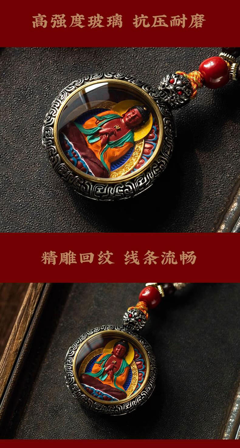 《Made in Tibet~Zodiac Natal Image》 S925 silver natal Buddha pendant necklace