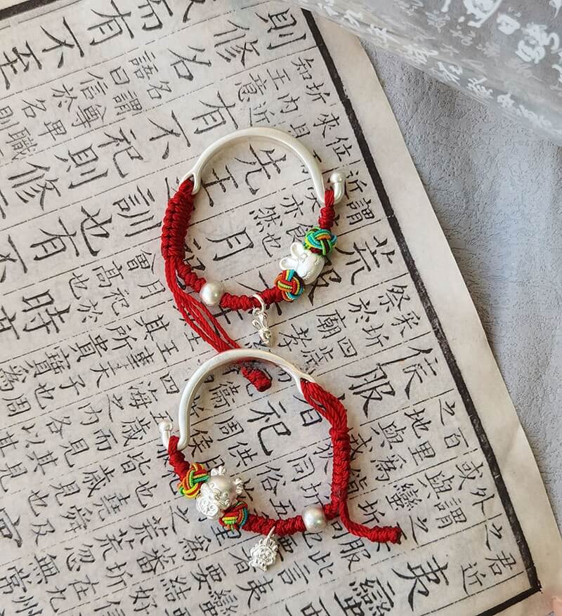 《Long Bao》 999 Pure Silver Baby Children's Bracelet