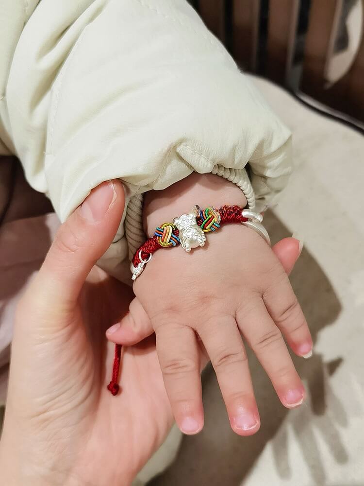 《Long Bao》 999 Pure Silver Baby Children's Bracelet