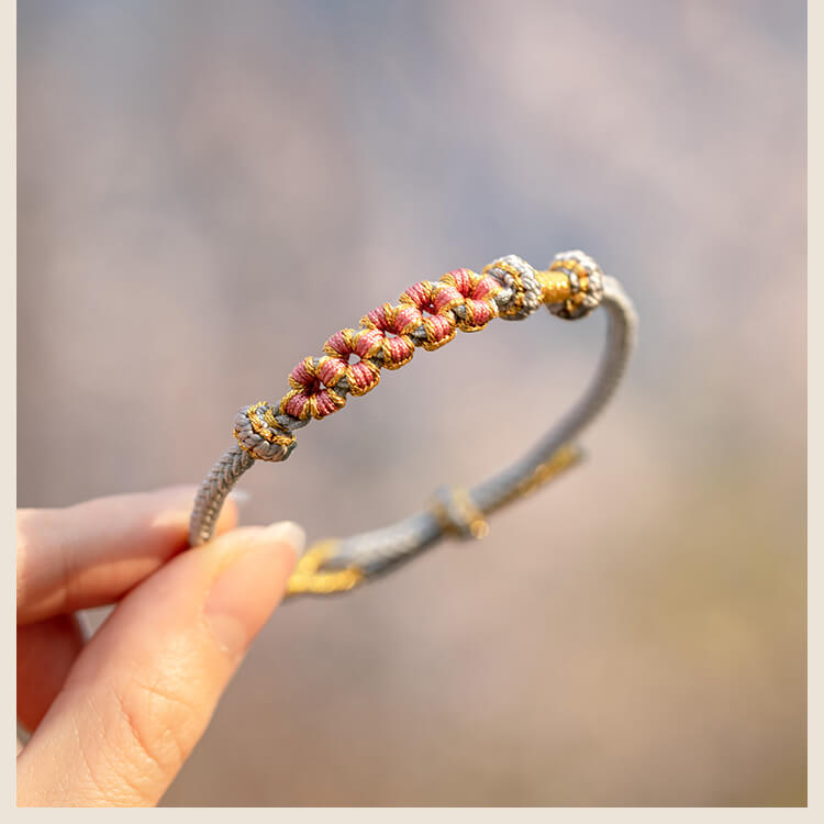 《Peach Blossom Knot》 Peach Blossom Knot Transfer Bracelet