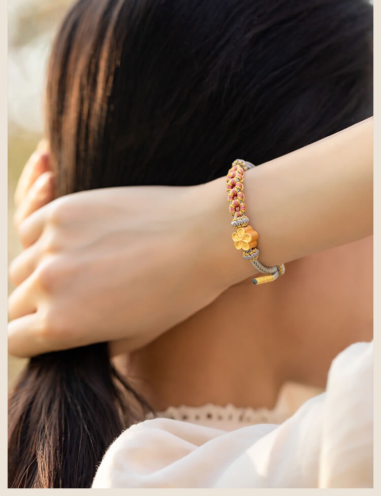 《Peach Blossom Knot》 Peach Blossom Knot Transfer Bracelet